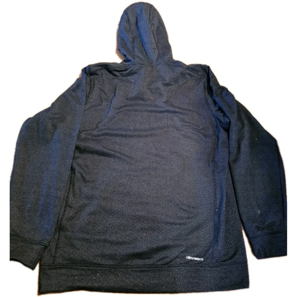 Adidas Climawarm Team Issue Hoodie Sweatshirt Men's Size L Black Drawstring‎